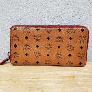 MCM zippered wallet